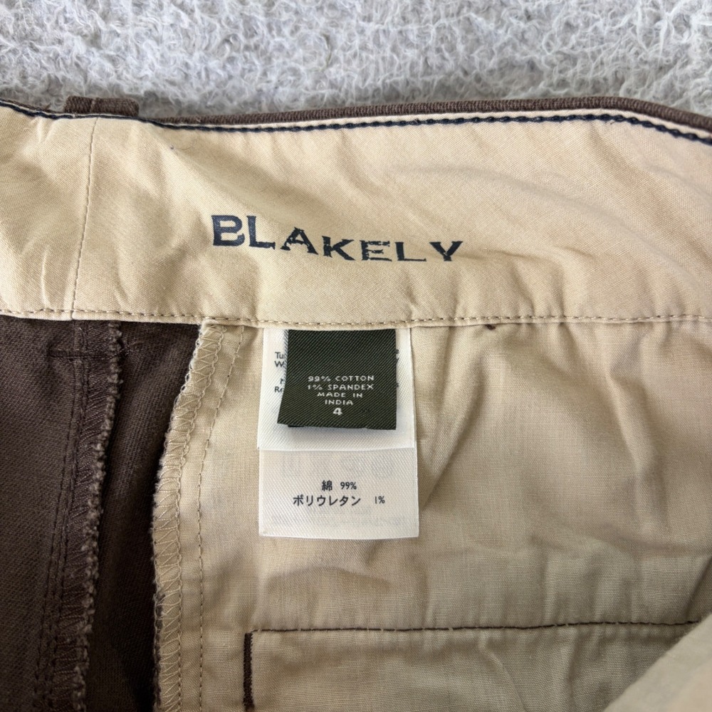 Eddie Bauer Blakely Brown Wide Leg Trousers Pants Womens 4 Micro Plaid Stretch - Picture 2 of 9